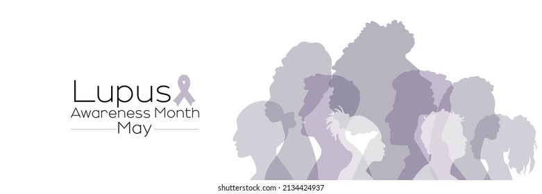 Lupus Awareness Month banner. May.