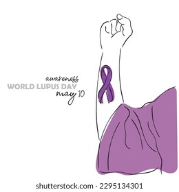 lupus awareness. solidarity with people suffering from lupus