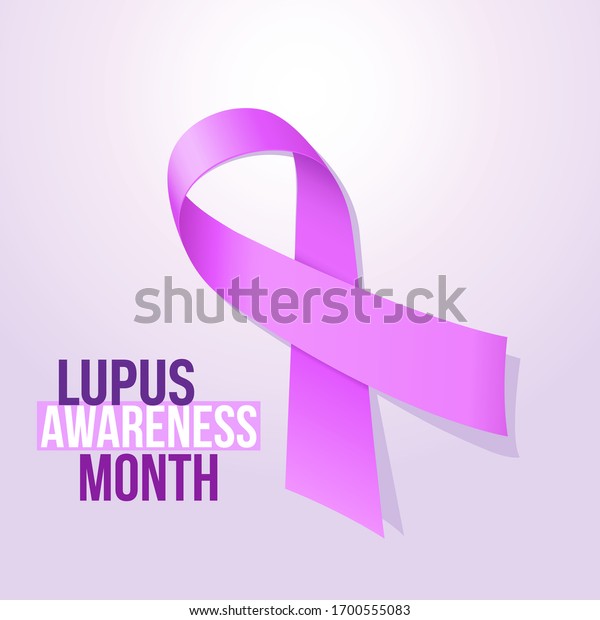 Lupus Banner Design Silky Purple Ribbon Stock Vector (Royalty Free ...