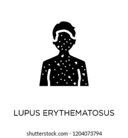 Lupus erythematosus icon. Lupus erythematosus symbol design from Diseases collection. Simple element vector illustration on white background.