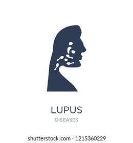 Lupus icon. Trendy flat vector Lupus icon on white background from Diseases collection, vector illustration can be use for web and mobile, eps10