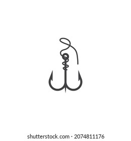 Lure icon vector flat design