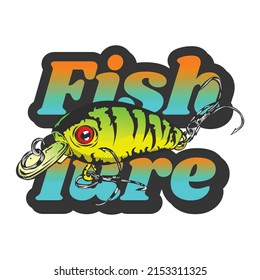 lure illustraion for fishing angler