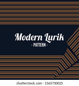 Lurik is traditional fabric originally from indonesia alongside Batik. thnic pattern design for background, vector illustration.