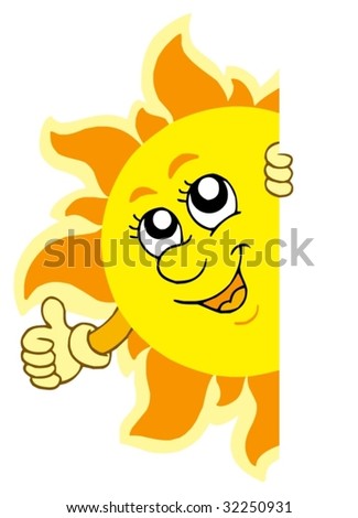 Similar – Image, Stock Photo The sun is hiding behind a cloud in the late afternoon, sun rays can be seen all around