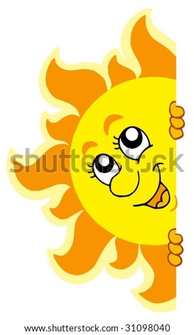 Similar – Image, Stock Photo The sun is hiding behind a cloud in the late afternoon, sun rays can be seen all around
