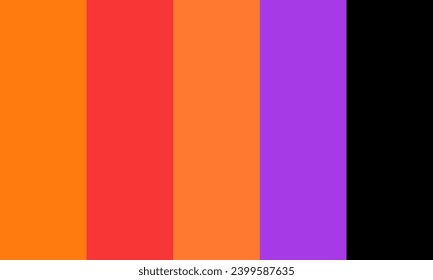 Luscious Spooky Halloween Color Palette Vector Illustration