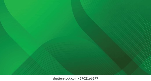 Fondo de presentación Abstractas verde exuberante, Formas onduladas para negocios