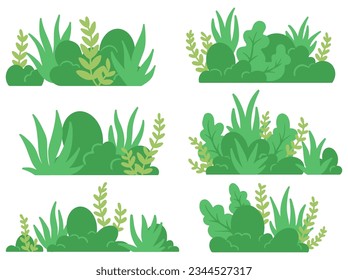 Ilustración del paisaje de grúas verdes frondosas