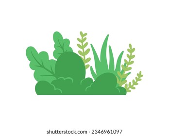 Lush Green Grass Landscape Illustration