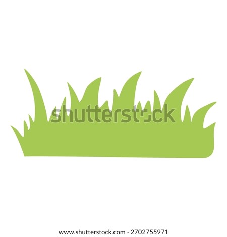Lush green grass patch for eco-friendly designs, spring landscapes, and natural backgrounds originally vector