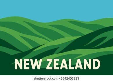 The lush green hills of New Zealand’s North Island offer a tranquil landscape, perfect for hiking and exploring.