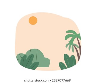 Lush Green Palm Trees Basking Under The Radiant Sun, Creating A Picturesque Landscape With Their Vibrant, Leafy Foliage