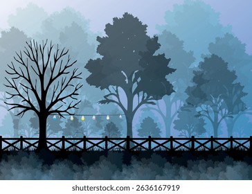 Lush Green Rainforest Landscape with Mist and Wild Nature