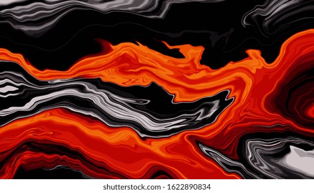 lush lava color Marble texture background vector. Panoramic Marbling texture design for Banner, invitation, wallpaper, headers, website, print ads, packaging design template.