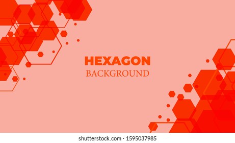 Lush Lava Hexagon Abstract Background Vector Design