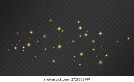 Luz exuberante partículas de pó de ouro no fundo texturizado escuro. Elegante efeito de luz abstrata brilhante.