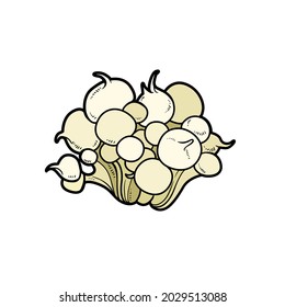 Lush sea anemone  color variation for coloring page isolated on white background