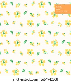 Lush spring plant design pattern
