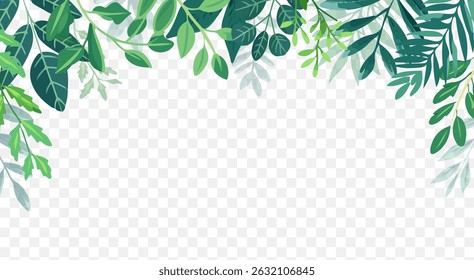 A Lush Tropical Greenery Frame for Various Design Projects and Creative Endeavors