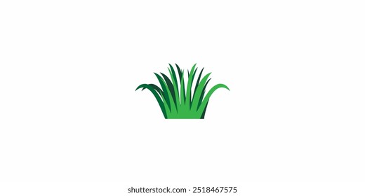 Gras-Illustration Logo, Vektordesign