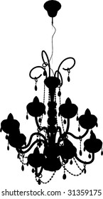 Luster Chandelier Vector 02