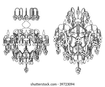 Luster Chandelier Vector 24