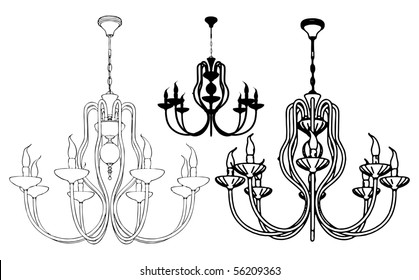 Luster Chandelier Vector 33