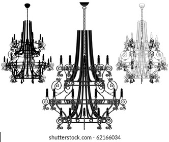 Luster Chandelier Vector 39