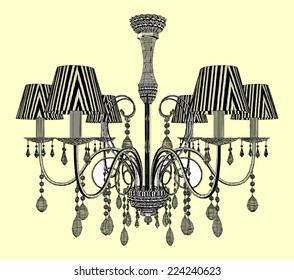 Luster Chandelier Vector 44