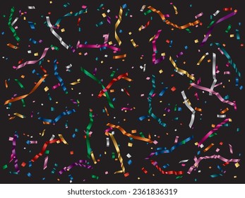 lustration of tape and confetti