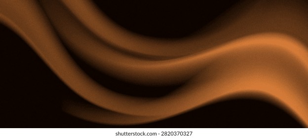 Lustrous Elegance Brown Orange Silk Satin Background, Velvety Waves Chocolate Gradient Satin Texture, Abstract Background,vector Eps10.