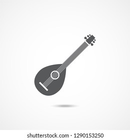 Lute Icon Vector On White Background