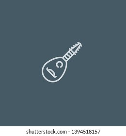 Lute vector icon. Lute concept stroke symbol design. Thin graphic elements vector illustration, outline pattern for your web site design, logo, UI. EPS 10.