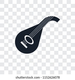 Lute vector icon isolated on transparent background, Lute logo concept