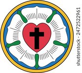 The Luther rose or Luther seal is a widely recognized symbol for Lutheranism. Martin Luther