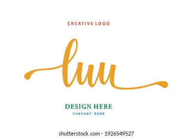 LUU lettering logo is simple, easy to understand and authoritative