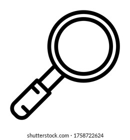Luv, lens, magnifier symbol vector - education icons