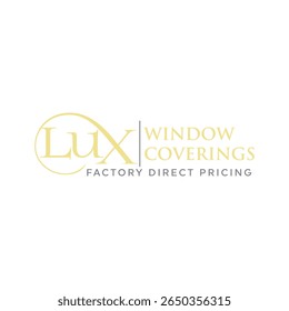LUX logo design. Initial letter L U X, Letter LUX Logo Design Vector Template 