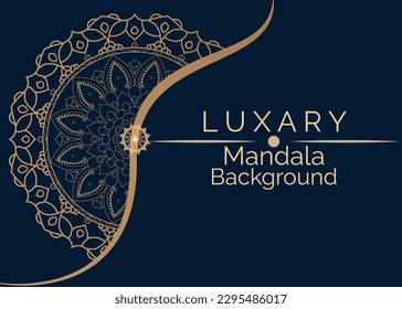 vector de fondo de mandato ornamental de lujo