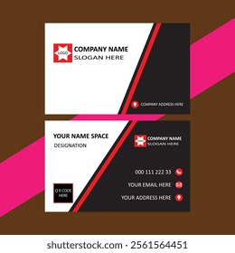 LUXARY VISITING CARD TEMPLATE VECTOR ART