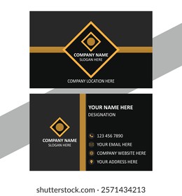 LUXARY VISITING CARD TEMPLATE VECTOR ART