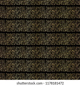 Luxe Gold Black Foil Typography Pattern Seamless Background,  Drawn Lettering Illustration for Trendy Invitation, Elegant Home Decor, Writing Backdrops, Metallic Wedding Stationery, Luxury Gift Wrap