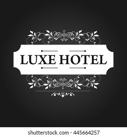 Luxe Hotel Logo Vector Design