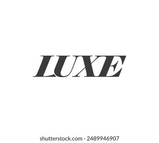 luxe Logo Free Design vector