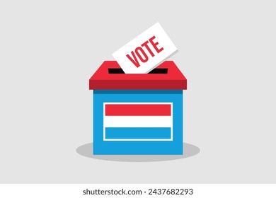 Concepto de ilustración vectorial plana y minimalista. Votar Elecciones de Arte Conceptual.