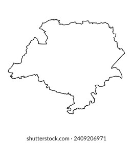 Mapa del cantón de Luxemburgo, división administrativa de Luxemburgo. Ilustración vectorial.