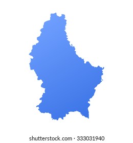 Luxembourg country map,border
