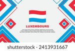 Luxembourg Flag Abstract Background Design Template. Luxembourg Independence Day Banner Wallpaper Vector Illustration. Luxembourg Background