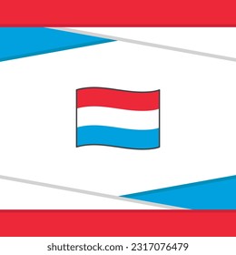 Luxembourg Flag Abstract Background Design Template. Luxembourg Independence Day Banner Social Media Post. Luxembourg Vector